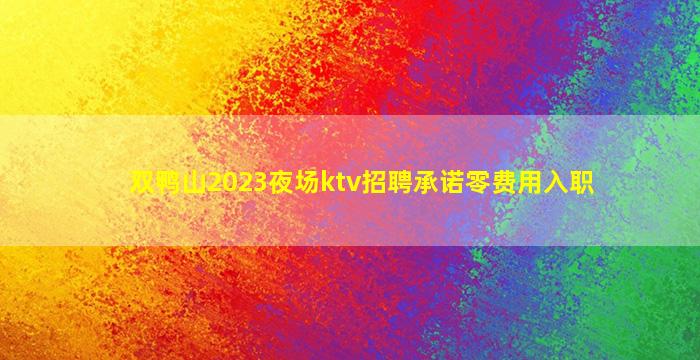 双鸭山2023夜场ktv招聘承诺零费用入职